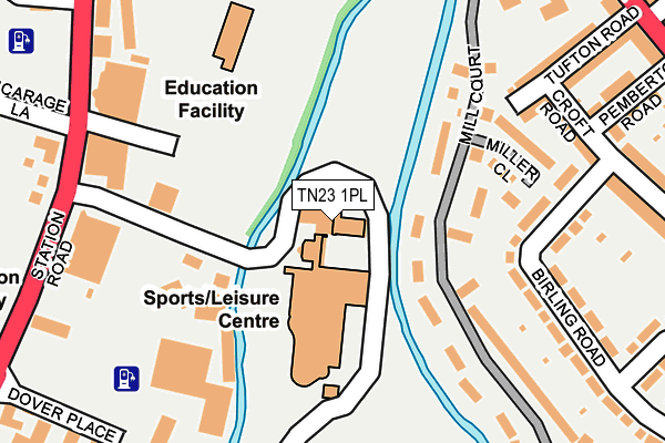Map of ASHFORD INTERNATIONAL DEVELOPMENT COMPANY LIMITED at local scale