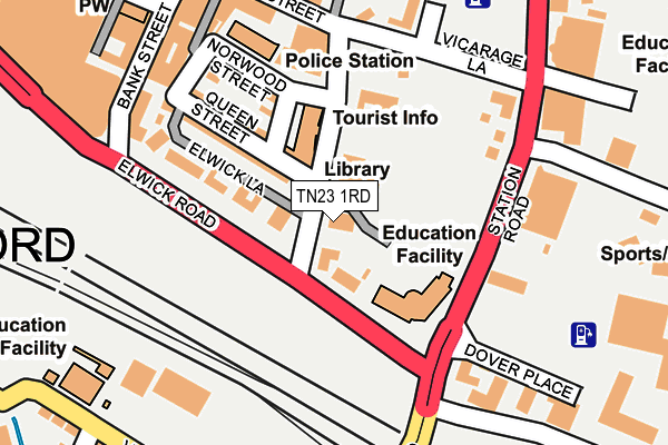 Map of PBS PROFESSIONALS LTD at local scale