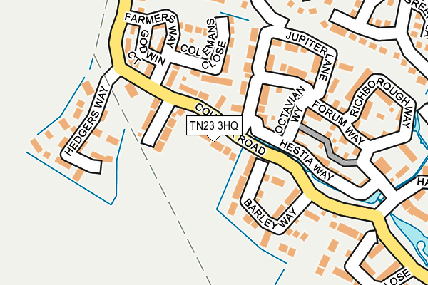 TN23 3HQ map - OS OpenMap – Local (Ordnance Survey)
