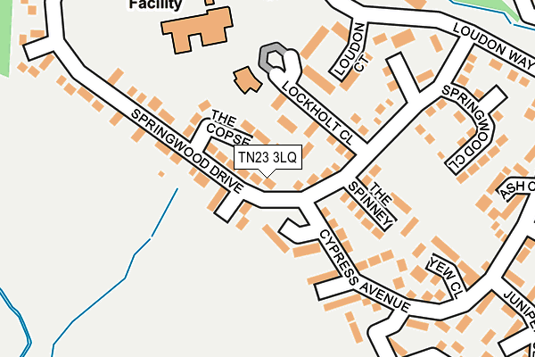 TN23 3LQ map - OS OpenMap – Local (Ordnance Survey)