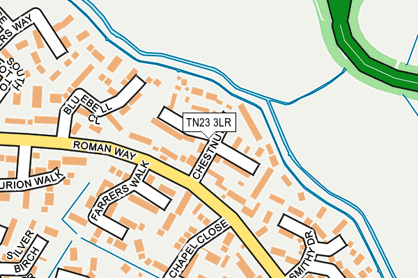 TN23 3LR map - OS OpenMap – Local (Ordnance Survey)