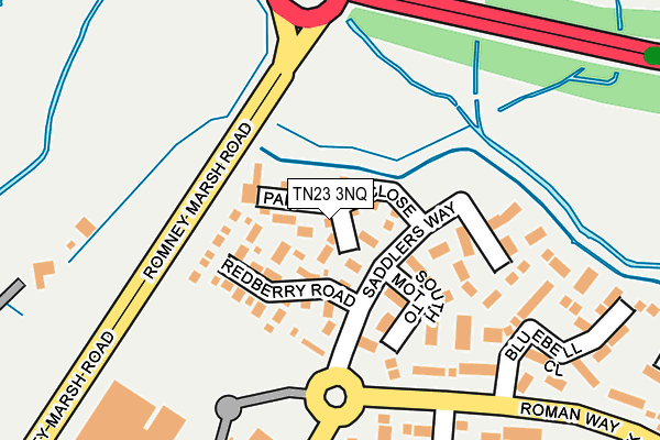 TN23 3NQ map - OS OpenMap – Local (Ordnance Survey)