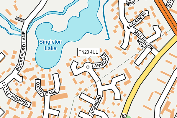 TN23 4UL map - OS OpenMap – Local (Ordnance Survey)