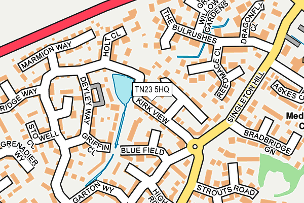 TN23 5HQ map - OS OpenMap – Local (Ordnance Survey)
