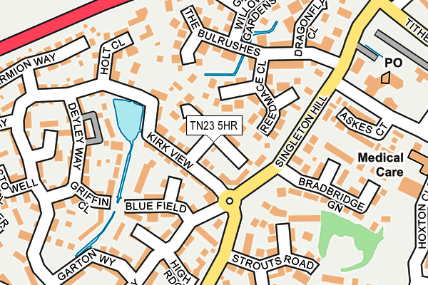 TN23 5HR map - OS OpenMap – Local (Ordnance Survey)