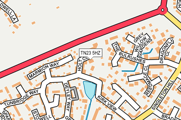TN23 5HZ map - OS OpenMap – Local (Ordnance Survey)