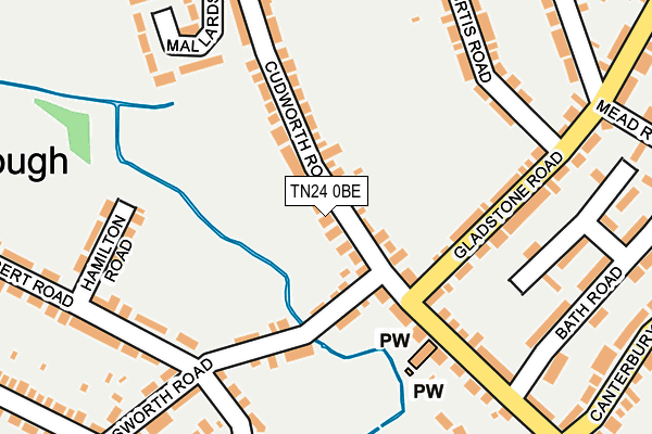 TN24 0BE map - OS OpenMap – Local (Ordnance Survey)