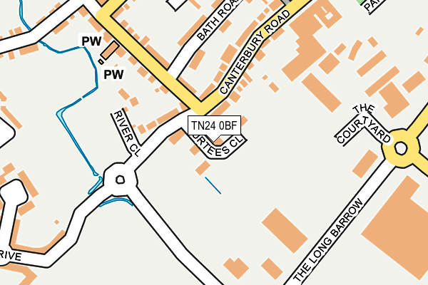 TN24 0BF map - OS OpenMap – Local (Ordnance Survey)