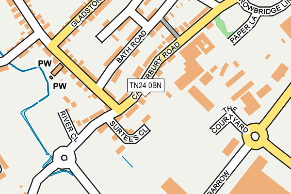 TN24 0BN map - OS OpenMap – Local (Ordnance Survey)