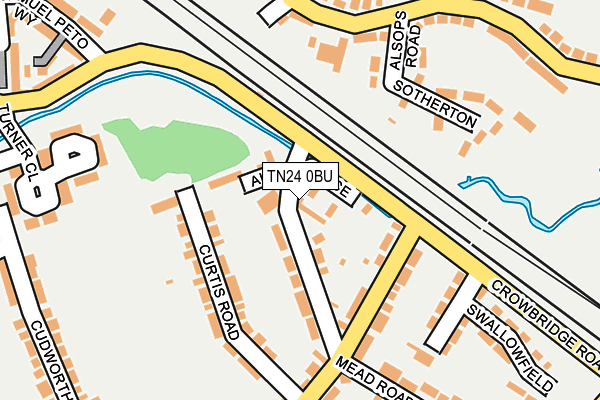 TN24 0BU map - OS OpenMap – Local (Ordnance Survey)