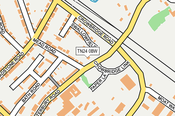 TN24 0BW map - OS OpenMap – Local (Ordnance Survey)