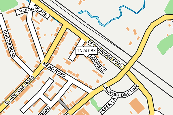 TN24 0BX map - OS OpenMap – Local (Ordnance Survey)