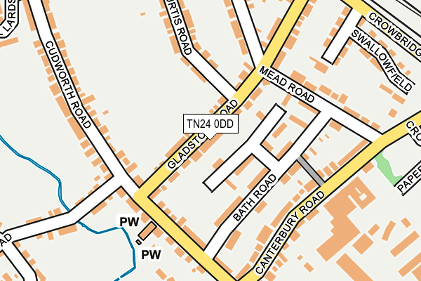TN24 0DD map - OS OpenMap – Local (Ordnance Survey)