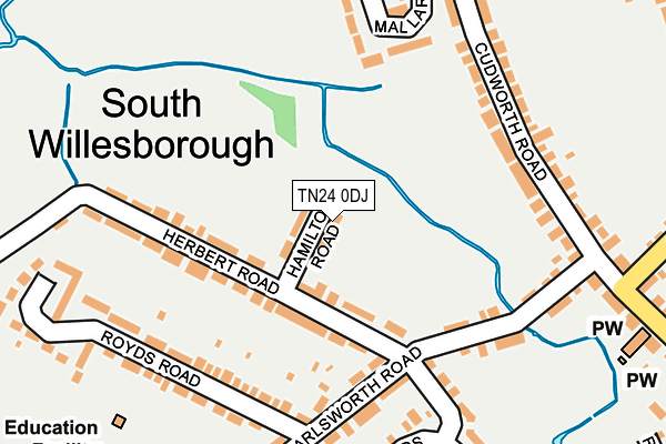 TN24 0DJ map - OS OpenMap – Local (Ordnance Survey)