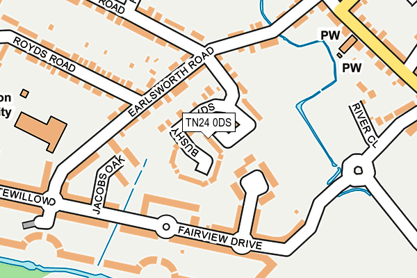 TN24 0DS map - OS OpenMap – Local (Ordnance Survey)