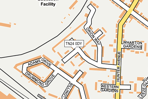 TN24 0DY map - OS OpenMap – Local (Ordnance Survey)