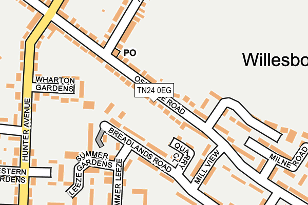 TN24 0EG map - OS OpenMap – Local (Ordnance Survey)