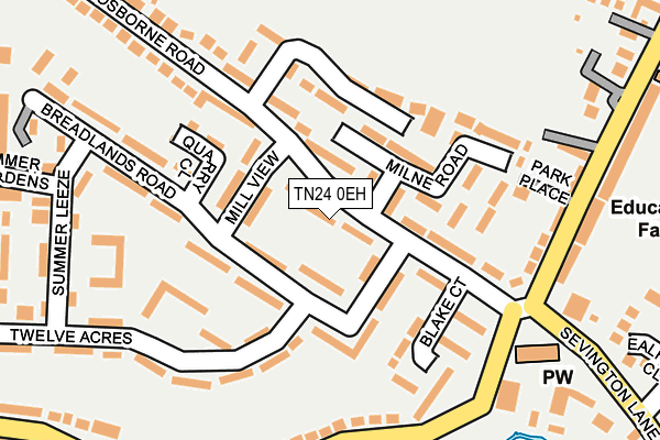 TN24 0EH map - OS OpenMap – Local (Ordnance Survey)