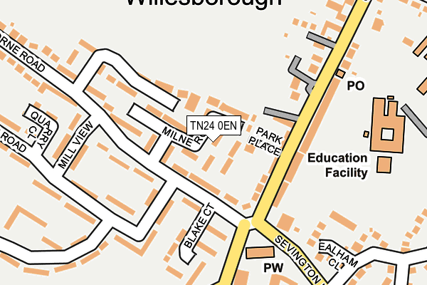 TN24 0EN map - OS OpenMap – Local (Ordnance Survey)