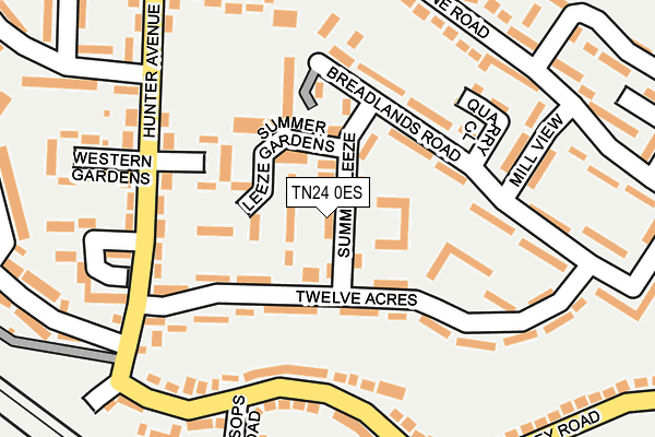 TN24 0ES map - OS OpenMap – Local (Ordnance Survey)