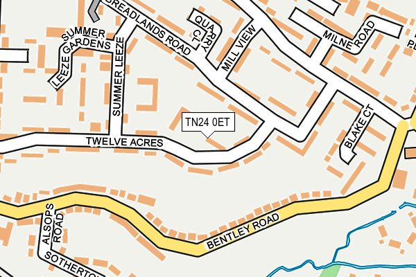 TN24 0ET map - OS OpenMap – Local (Ordnance Survey)