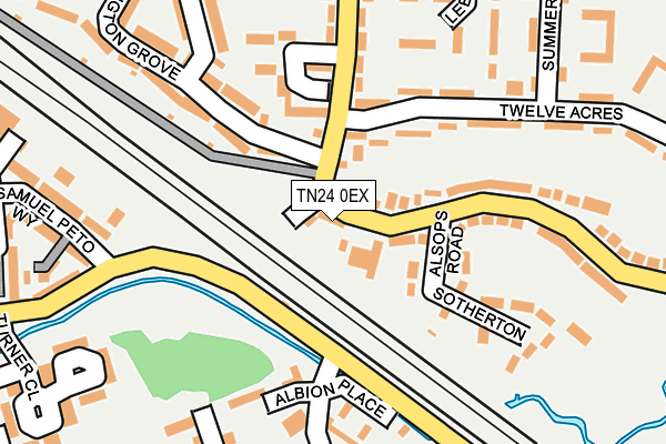 TN24 0EX map - OS OpenMap – Local (Ordnance Survey)
