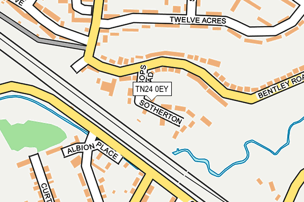 TN24 0EY map - OS OpenMap – Local (Ordnance Survey)