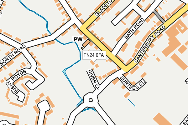 TN24 0FA map - OS OpenMap – Local (Ordnance Survey)