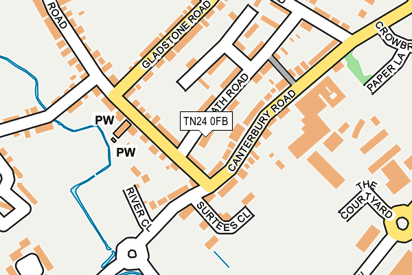 TN24 0FB map - OS OpenMap – Local (Ordnance Survey)