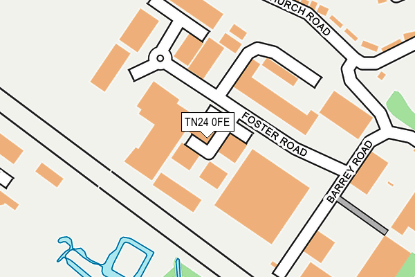TN24 0FE map - OS OpenMap – Local (Ordnance Survey)