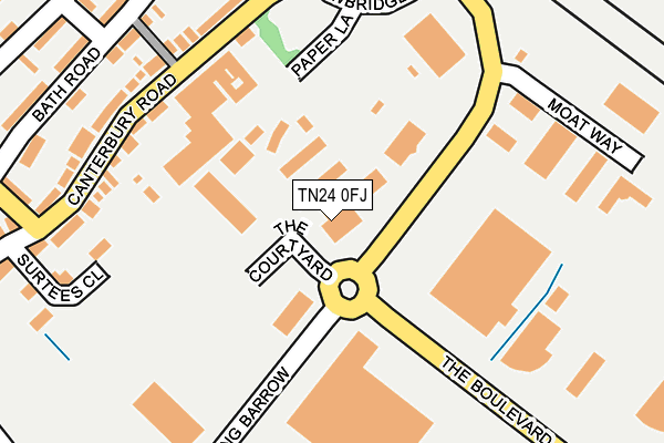 TN24 0FJ map - OS OpenMap – Local (Ordnance Survey)