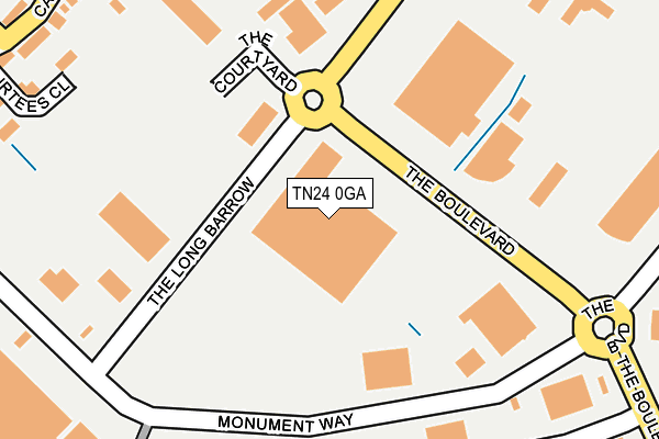 TN24 0GA map - OS OpenMap – Local (Ordnance Survey)