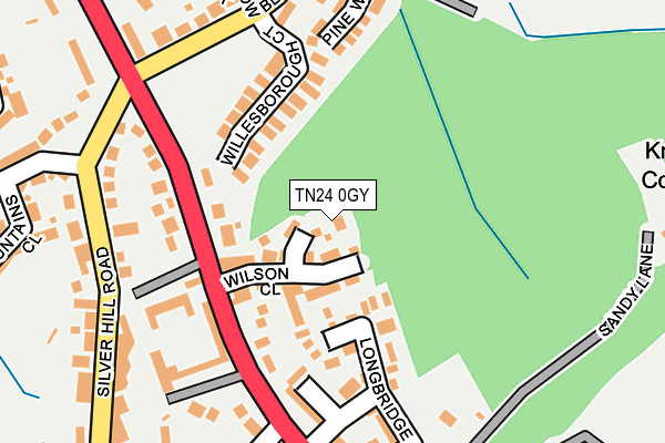 TN24 0GY map - OS OpenMap – Local (Ordnance Survey)