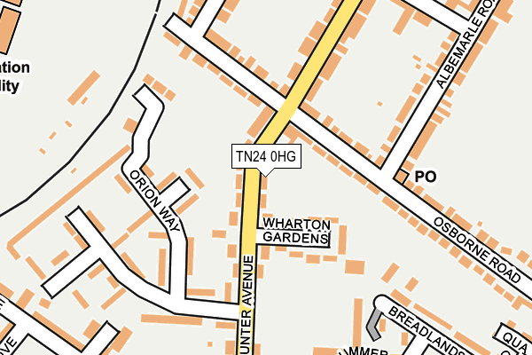 TN24 0HG map - OS OpenMap – Local (Ordnance Survey)