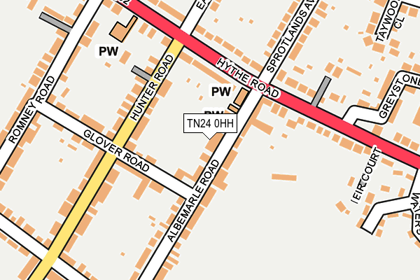 TN24 0HH map - OS OpenMap – Local (Ordnance Survey)