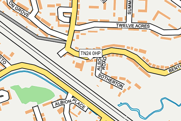 TN24 0HP map - OS OpenMap – Local (Ordnance Survey)