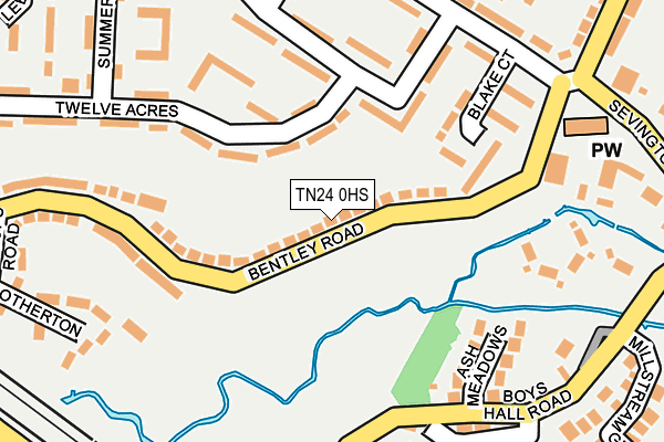 TN24 0HS map - OS OpenMap – Local (Ordnance Survey)