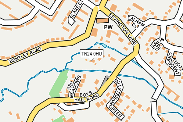TN24 0HU map - OS OpenMap – Local (Ordnance Survey)
