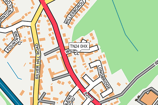 TN24 0HX map - OS OpenMap – Local (Ordnance Survey)