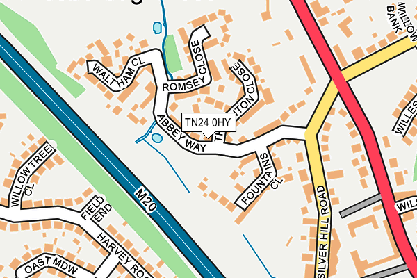 TN24 0HY map - OS OpenMap – Local (Ordnance Survey)