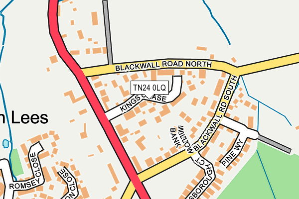 TN24 0LQ map - OS OpenMap – Local (Ordnance Survey)