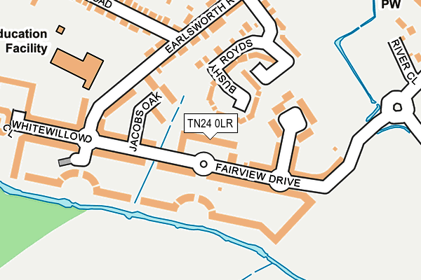 TN24 0LR map - OS OpenMap – Local (Ordnance Survey)