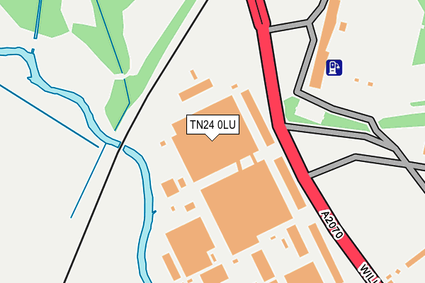 TN24 0LU map - OS OpenMap – Local (Ordnance Survey)