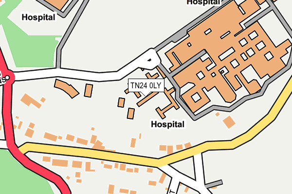 TN24 0LY map - OS OpenMap – Local (Ordnance Survey)