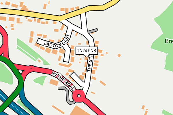 TN24 0NB map - OS OpenMap – Local (Ordnance Survey)