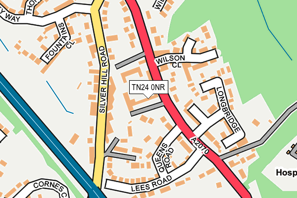 TN24 0NR map - OS OpenMap – Local (Ordnance Survey)