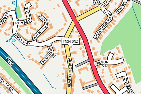 TN24 0NZ map - OS OpenMap – Local (Ordnance Survey)