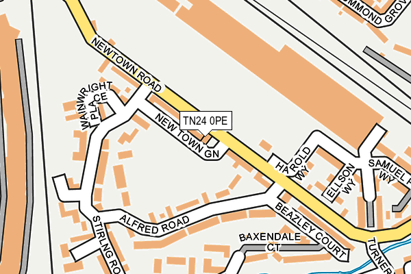 TN24 0PE map - OS OpenMap – Local (Ordnance Survey)