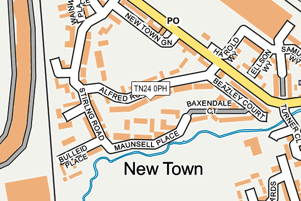 TN24 0PH map - OS OpenMap – Local (Ordnance Survey)