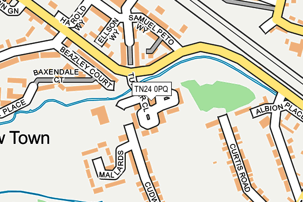 TN24 0PQ map - OS OpenMap – Local (Ordnance Survey)